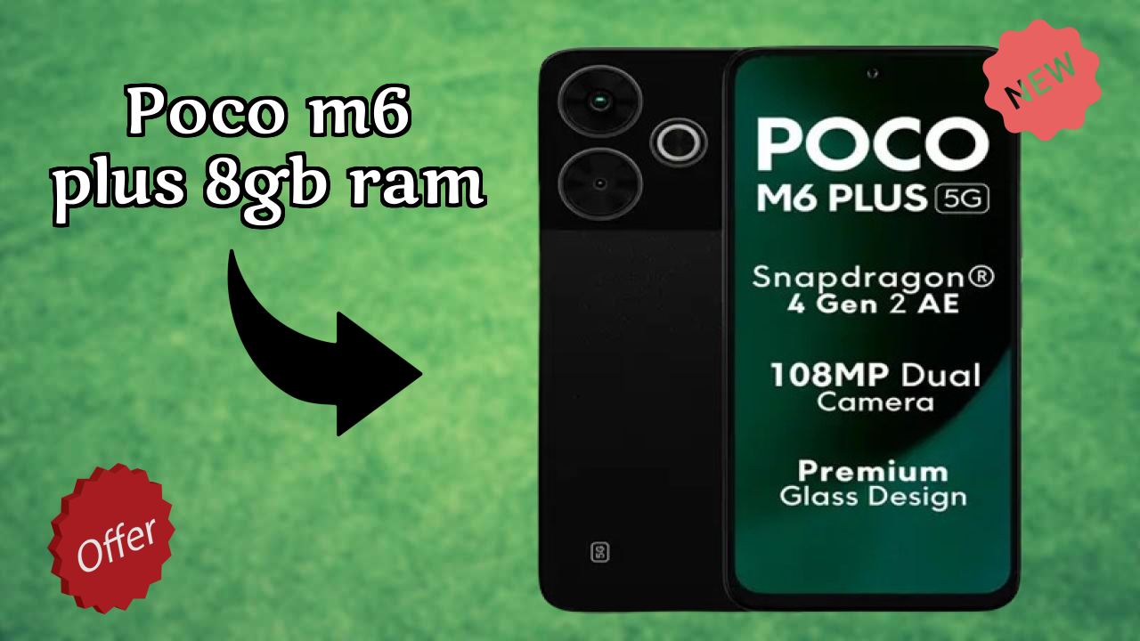 POCO M6 Plus 8GB RAM Gaming Test: Snapdragon 4 Gen 2 Accelerated Edition FPS Performance